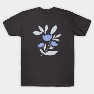 Periwinkle blue peony flower T-Shirt